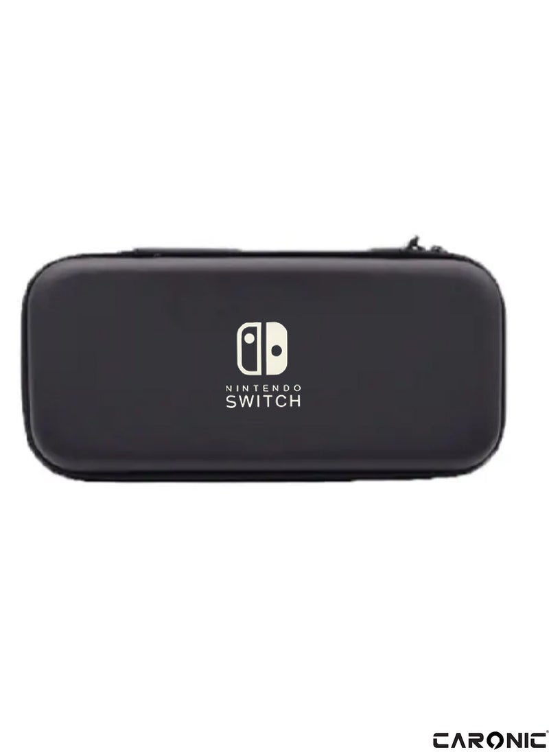 CARONIC - Switch Carrying Case Compatible With Nintendo Switch And Oled High Capacity Travel Console And Accessories Black - Image 1