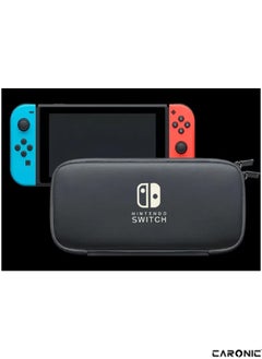 CARONIC Switch Carrying Case Compatible With Nintendo Switch And Oled High Capacity Travel Console And Accessories Black  - Image 4