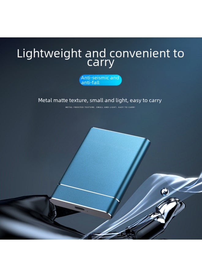 Generic Ultra-thin Mobile Hard Drive Large Capacity Ssd Metal Solid State Storage 500gb External Computer Phone Solid State Drive 8tb-Capacity:16TB(128G Expansion) Conventional-Interface:Starry Black  - Image 2