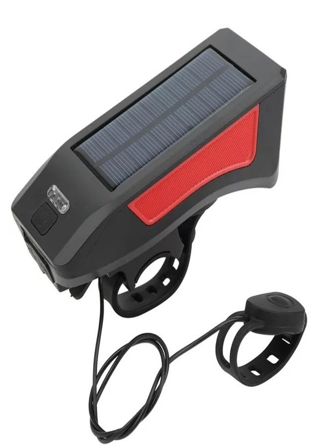 XIBO Bicycle Front Light Solar Power Light with Horn 3LED Mountain Bike Front Light Waterproof Cycling Head Lamp (Multicolor) - Image 3