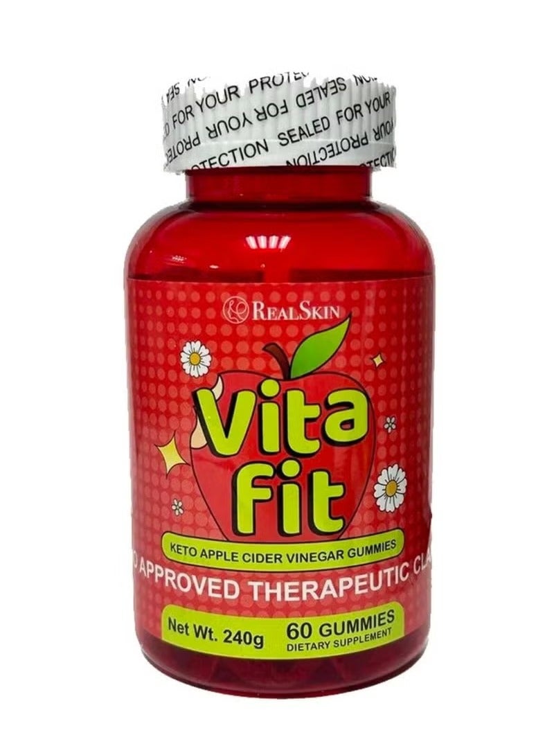 Real Skin Vita Fit KETO Apple Cider Vinegar Gummies, 60Gummies