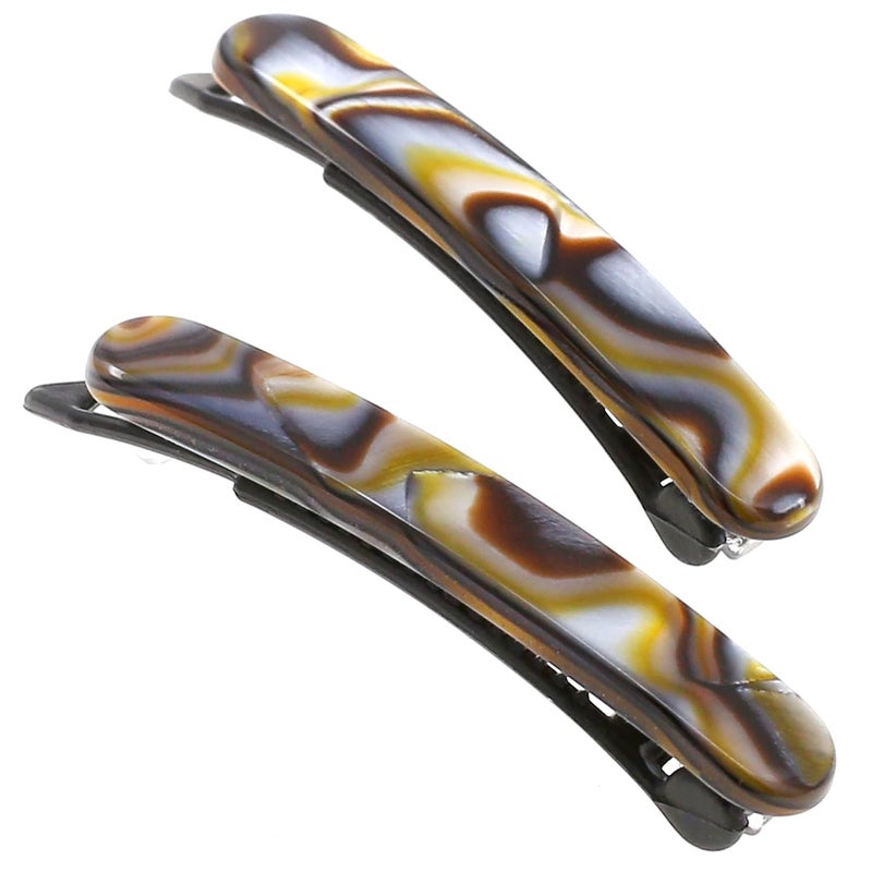 Camila Paris CP3377 French Hair Barrettes Clips for Women Handmade Onyx Girls Side Slidein Barrette Clip Hair Accessories for Women Strong Hold No Slip Grip Durable and Styling Made in France