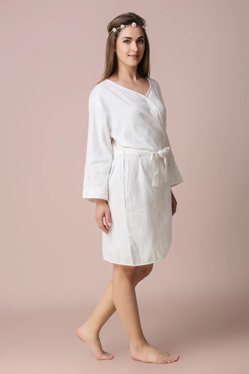 After Dark Fern, Embroidered Robe