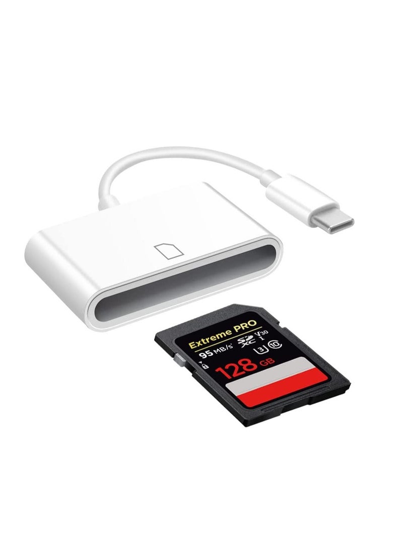 Generic - USB C SD Card Reader, Memory Card Reader for Type C Device SD Card Reader Adapter Compatible with Samsung Galaxy S22/21/20/10, MacBook Air/ Camera - Image 1