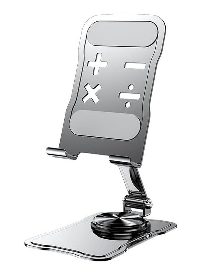 HY Metal iPad Stand Foldable Tablet Stand iPad Holder Stand Adjustable Mobile Phone Holder for iPad Pro 2023 iPad Air 4 iPad mini iPhone 15/15 Plus/15 Pro/15 Pro Max/14 Pro Max Samsung Galaxy Tab S7  - Image 1