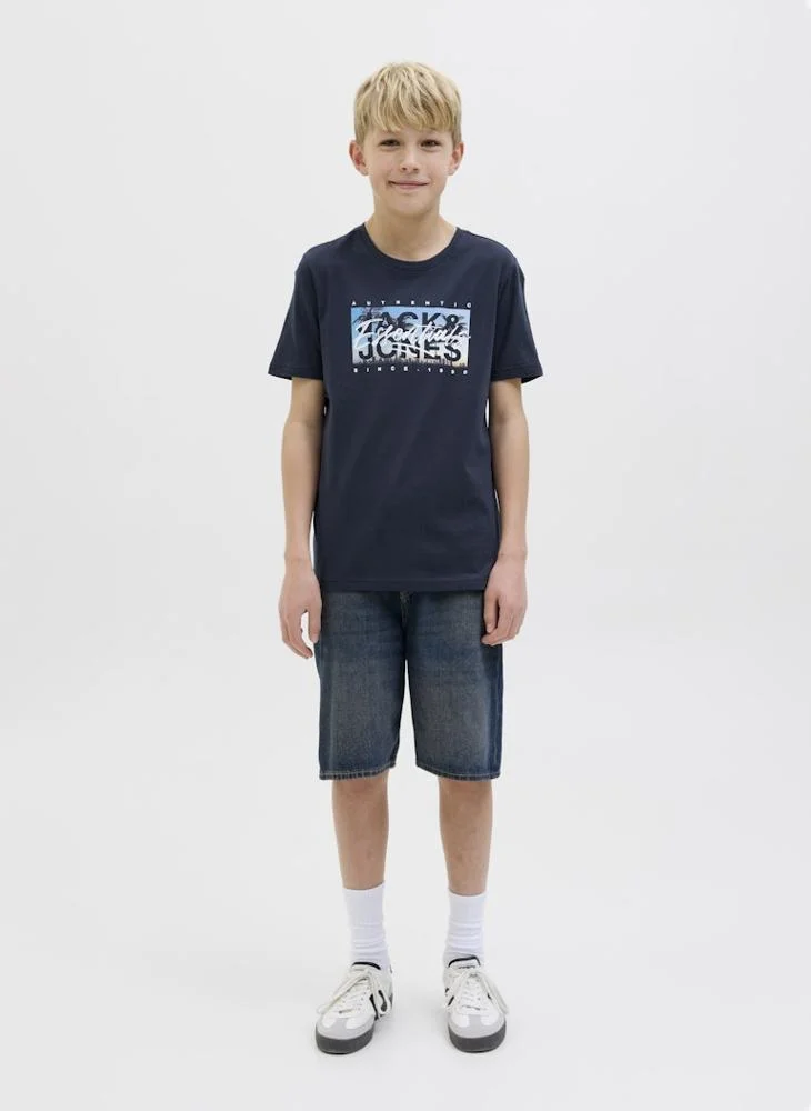 Jack & Jones Junior JJCOLTON PHOTOPRINT TEE SS CREW NE JNR