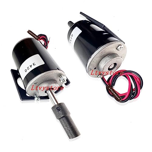 Ltvystore 12V Permanent Magnet DC Motor, 30W 3500RPM High Speed CW/CCW Electric Gear Motor for DIY Generator, Micro Speed Reduction Geared Motor - Image 3