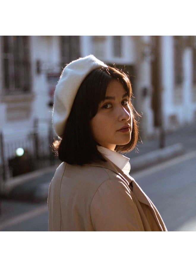 Women Beret Hat French Beret Hat Classic Beanie Cap for Women Artist Hat  - Image 3