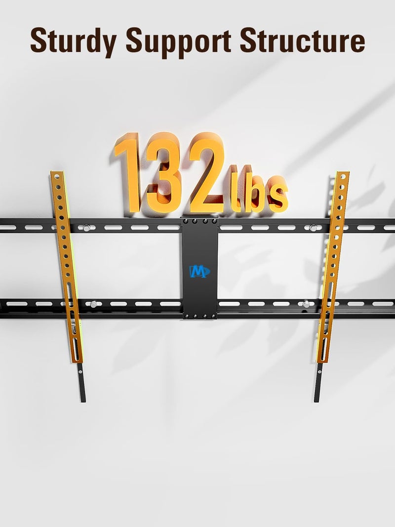 Mounting Dream Fixed TV Wall Mount, Low Profile Wall Mount Bracket for Most 42-90 Inch Television, Flush TVs Mount for Space Saving, Fits 16", 24", 32" Studs, Max VESA 800x400mm and 132lbs MD2361-32 - Image 5