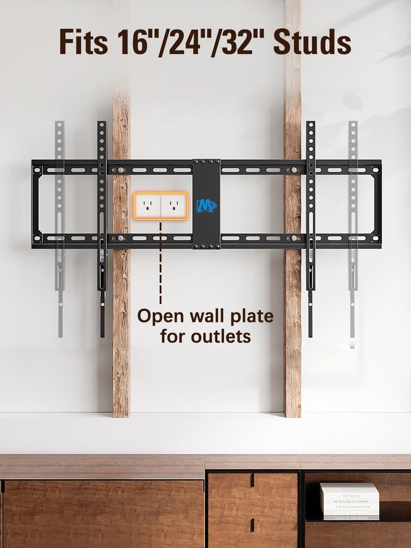 Mounting Dream Fixed TV Wall Mount, Low Profile Wall Mount Bracket for Most 42-90 Inch Television, Flush TVs Mount for Space Saving, Fits 16", 24", 32" Studs, Max VESA 800x400mm and 132lbs MD2361-32 - Image 4