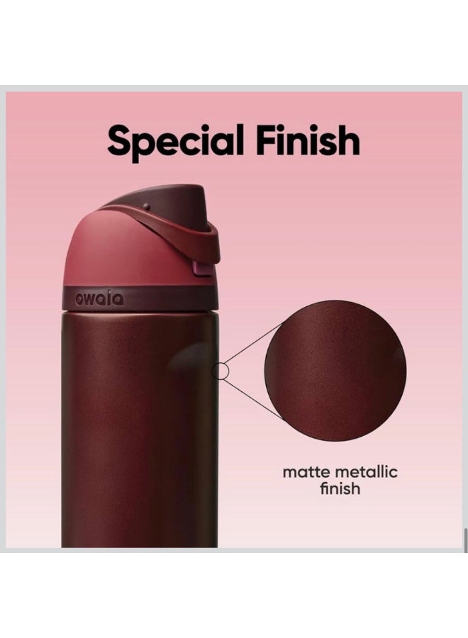 Owala 32 OZ. 945 ML Owala Stainless Steel Water Bottle, Black Cherry - Image 5