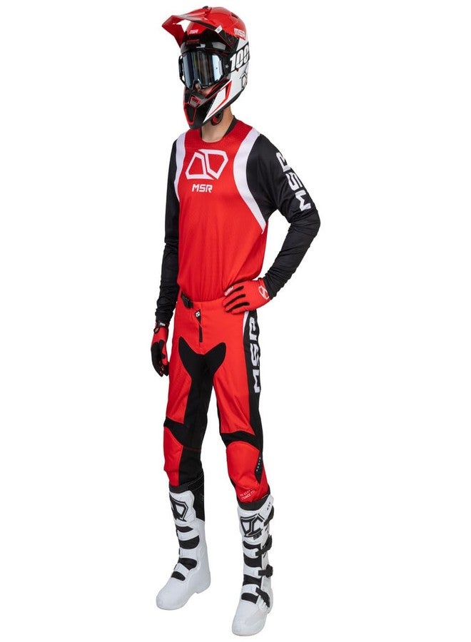 MSR Axxis Range Dirt Bike, Motocross Jersey X-Large Red - Image 2