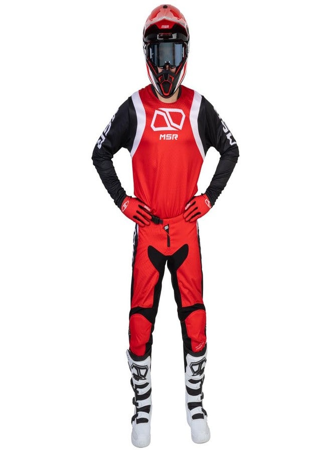 MSR Axxis Range Dirt Bike, Motocross Jersey X-Large Red - Image 4