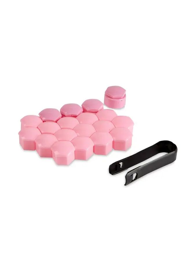 Pink Alloy Wheel Nut Bolt Covers Universal Set For Any Car - Image 3