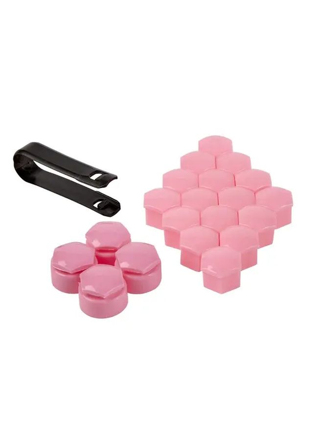 Pink Alloy Wheel Nut Bolt Covers Universal Set For Any Car - Image 5