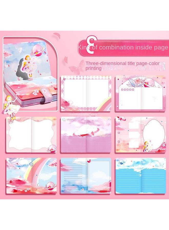 Bluejw Net Red Hand Ledger Suit Girl's Heart Cute Gift Box Full Set Of Tools Children's And Girls' Toys Hand Ledger Net Red Plain - Image 4