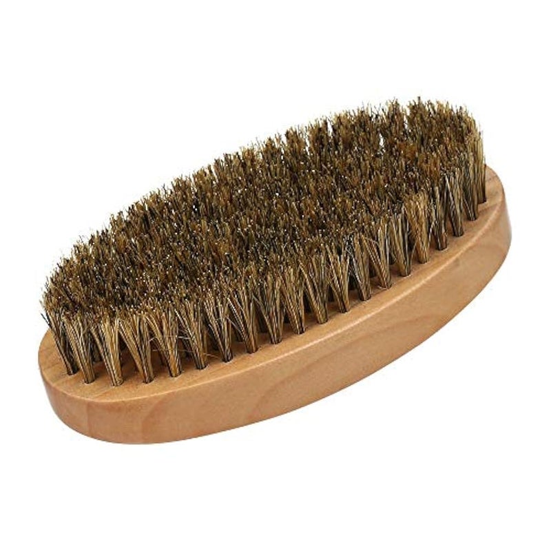 Anself Men's Beard Brush with Wooden Handle - Image 1