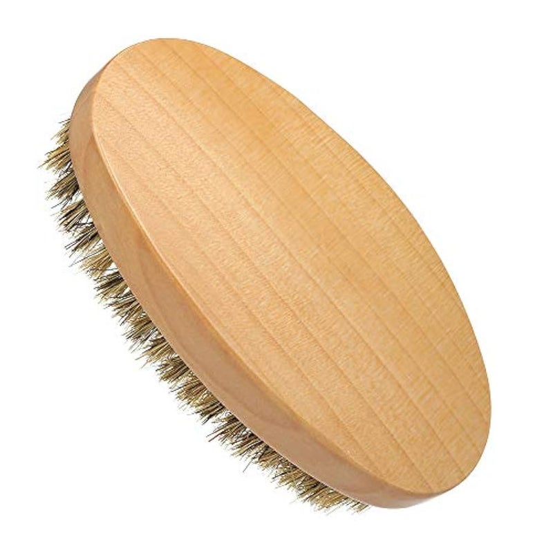 Anself Men's Beard Brush with Wooden Handle - Image 4