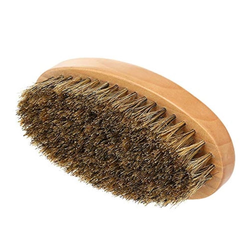 Anself Men's Beard Brush with Wooden Handle - Image 3