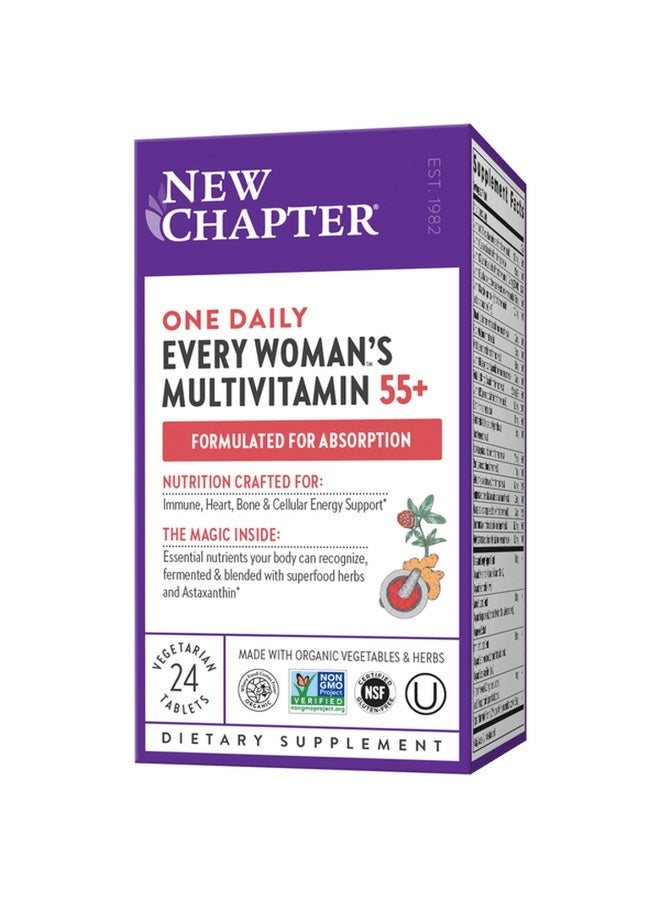 New Chapter Every Woman's One Daily Multivitamin 55+, 24 Vegetarian Tablets - Image 1
