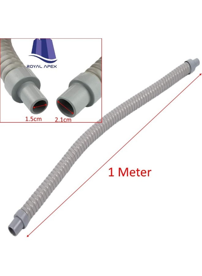 Royal Apex Flexible Pvc Hose With Foam Film Inside Air Conditioner Drain Hose Pipe Grey 1 Meter - Image 2