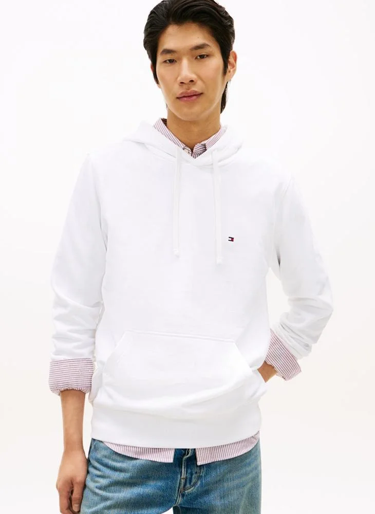 Flag Embroidery Terry Drawstring Hoody