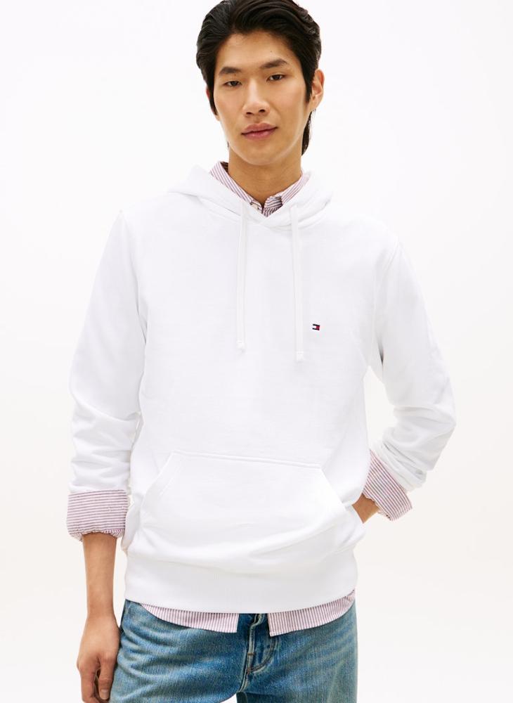 TOMMY HILFIGER Flag Embroidery Terry Drawstring Hoody - Image 1
