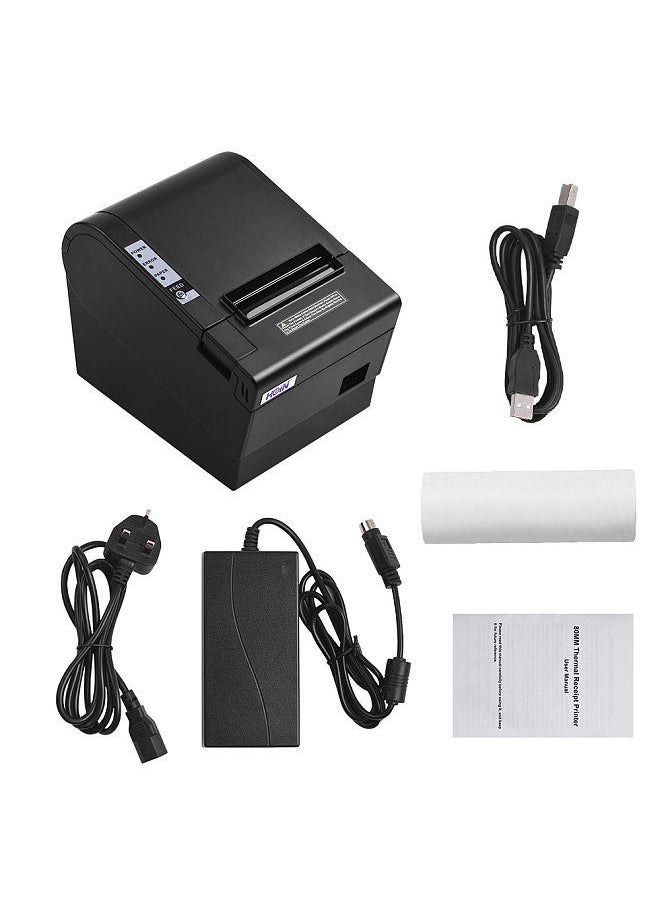 Generic - HOIN 80mm Thermal Receipt Printer with Auto Cutter USB Ethernet Interface Ticket Bill printing Compatible with ESC/POS Print Commands for Supermarket Store Home Business - Image 1