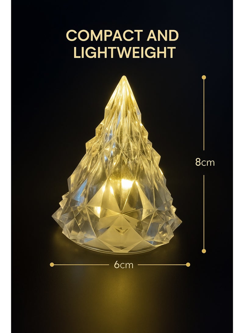 6pcs Christmas Tree LED Night Lights, Ice Mountain Decorative Lights for Christmas Decorations, Xmas Tree Decor & Home Ambient Lighting - Image 5