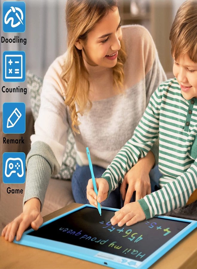 proffisy Plastic Colourful Screen LCD Writing Tablet 16 Inch USB Rechargeable Electronic E-Note Scribble Board for Kids and Adults at Home (Blue) - Image 5