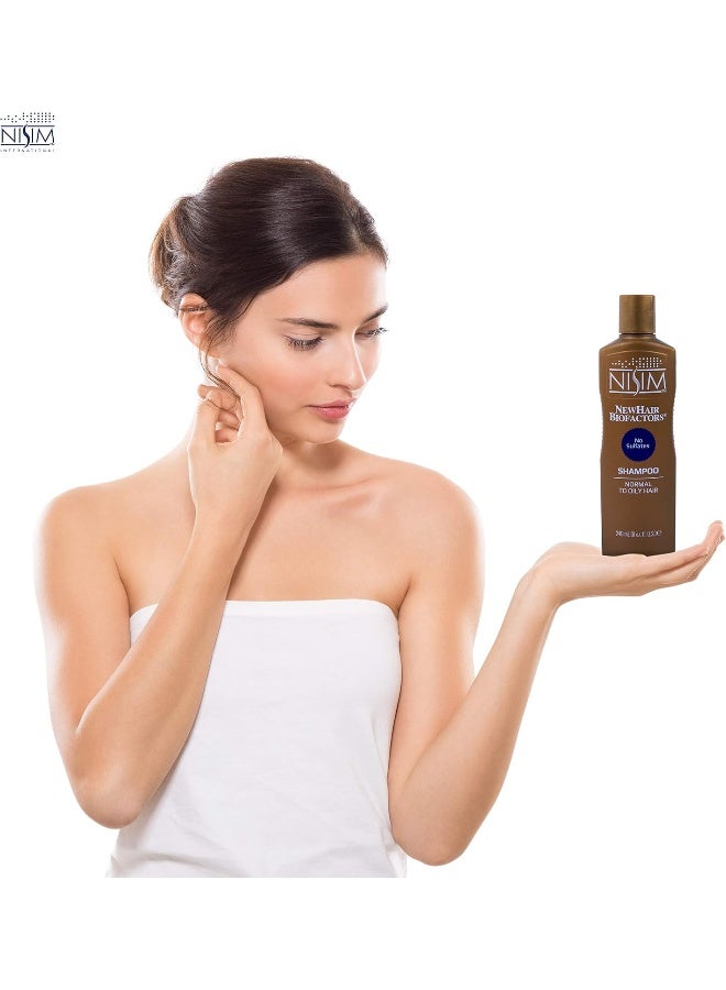 Nisim NISIM NewHair BioFactors Shampoo for Normal To Oily Hair - Deep Cleaning Shampoo That Controls Excessive Hair Loss (8 Ounce / 240 Milliliter) - Image 5