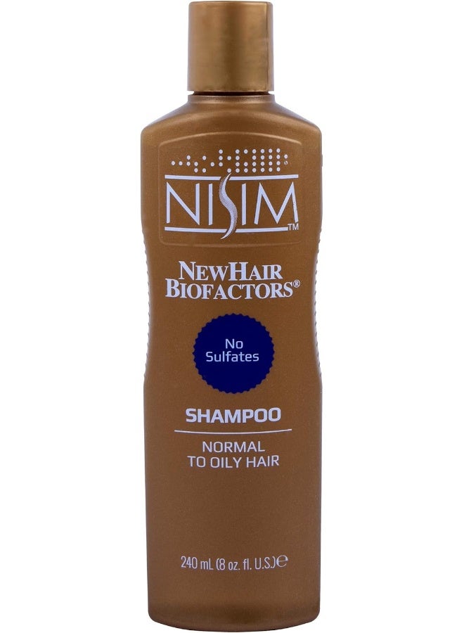 Nisim NISIM NewHair BioFactors Shampoo for Normal To Oily Hair - Deep Cleaning Shampoo That Controls Excessive Hair Loss (8 Ounce / 240 Milliliter) - Image 2