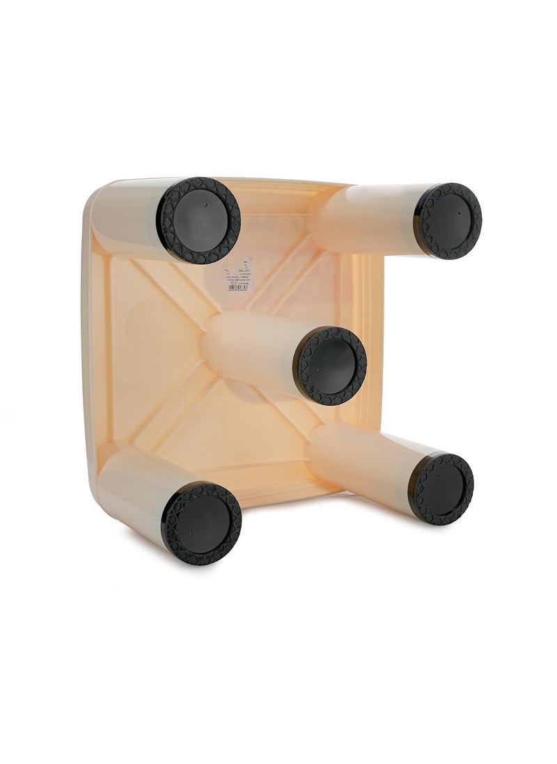 NAYASA Nayasa Strong Plastic Stool for Home | Anti Skid, Light Weight & Durable | Plastic Stool for Sitting | Sturdy & Portable Stool for Home | Ivory (517)  - Image 2
