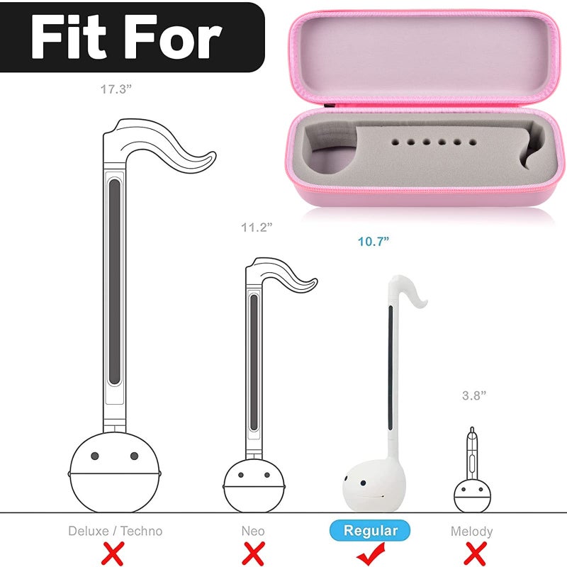 PAIYULE Case Compatible with Otamatone [English Edition] Japanese Electronic Musical Instrument Portable Synthesizer by Cube/Maywa Denki, Storage Holder Only Fits for Regular (Box Only) (Pink) - Image 3