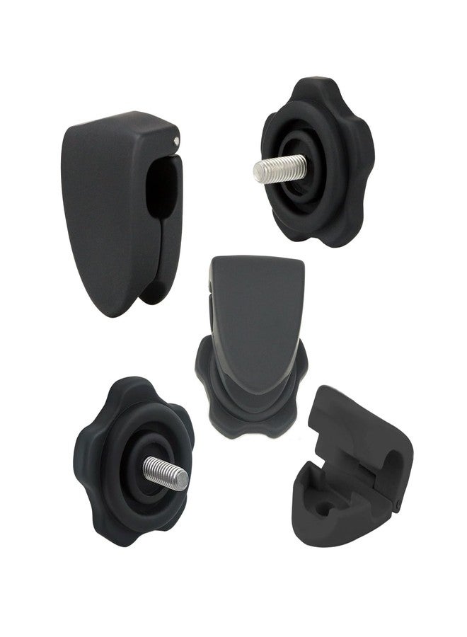 DUTYBOD Football Visor Clips Replacement for Football Visor Helmet Clips - Universal Fit (1 Pair) (Black) - Image 1