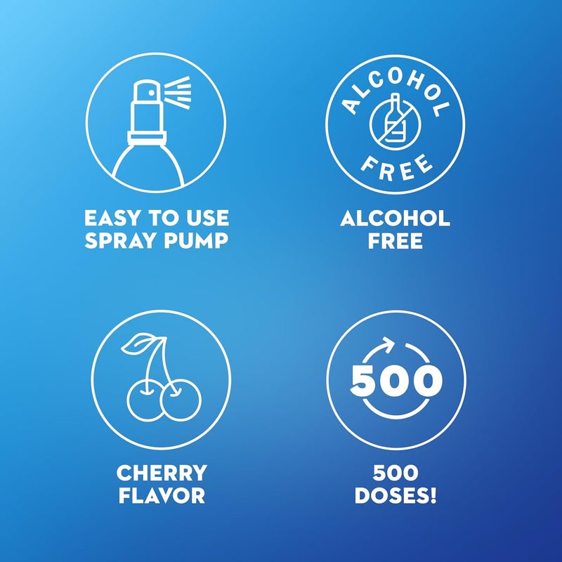 MUCINEX بخاخ موستينكس إنستاسوتhe لالتهاب الحلق لتخفيف آلام الفم بخاخ تخدير الحلق مع بنزوكاين ونعناع يبدأ العمل عند الاتصال بنكهة الكرز 38 أونصة سائلة - Image 3