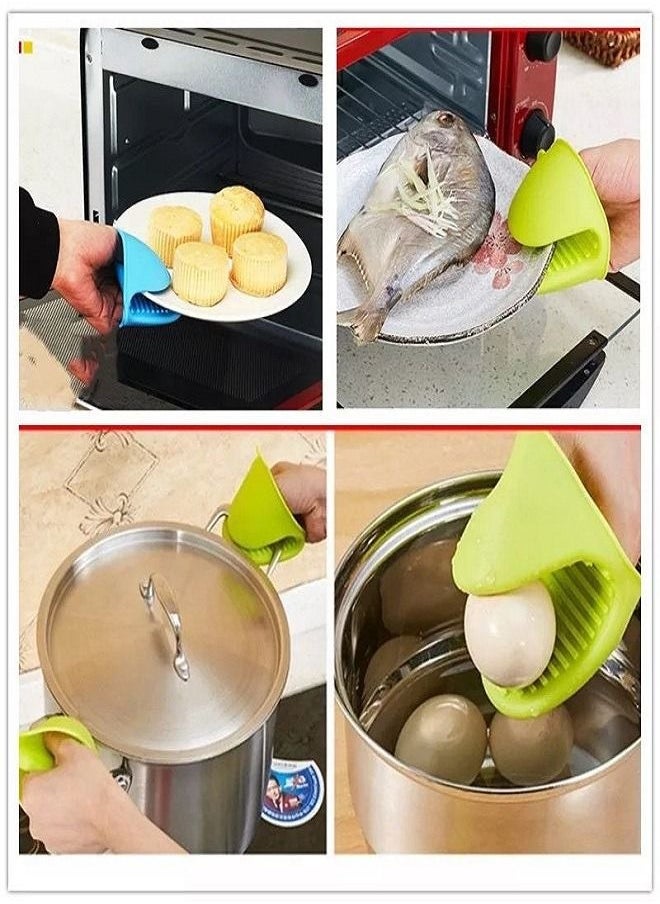 Generic - A pair Pot Holder Oven GlovesA pair  Cooking Pinch Grips Mitts Silicone Insulated Hand Clip Potholder For Kitchen, Heat Resistant - Image 1