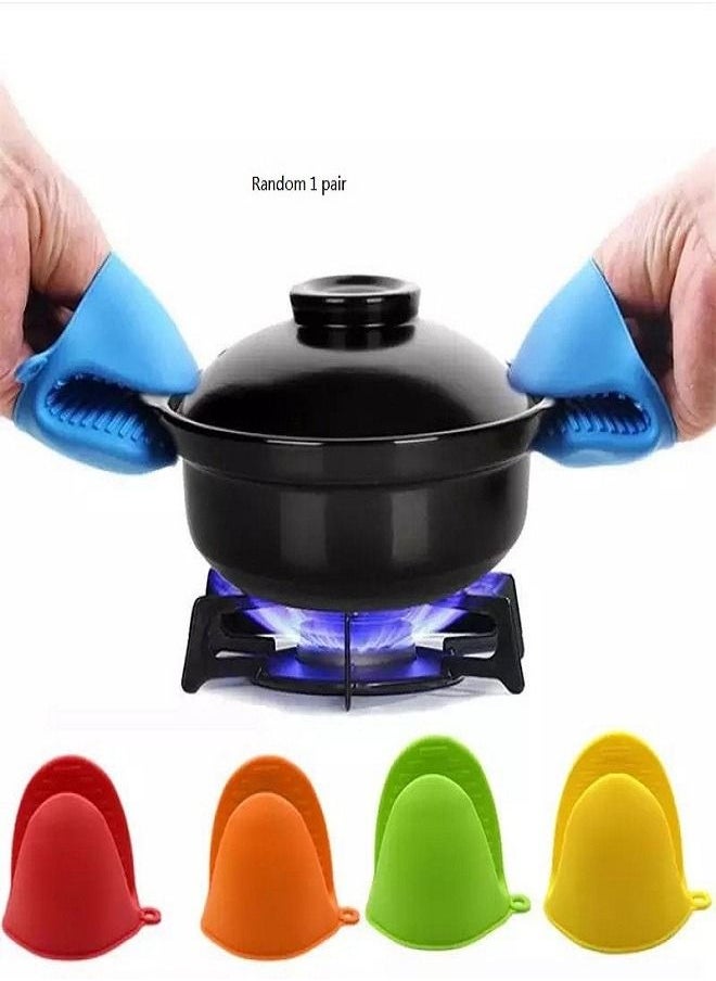 Generic - A pair Pot Holder Oven GlovesA pair  Cooking Pinch Grips Mitts Silicone Insulated Hand Clip Potholder For Kitchen, Heat Resistant - Image 1