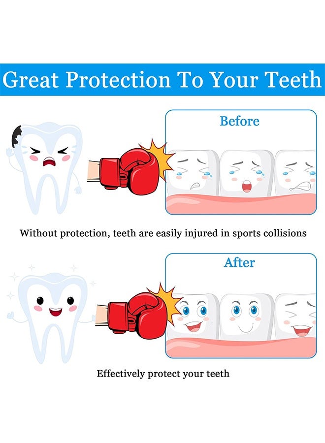 3 Pack Mouth Guard for Sports with Storage Box Youth Mouth Guard Football Silicone Mouthguard Boxing - Image 3