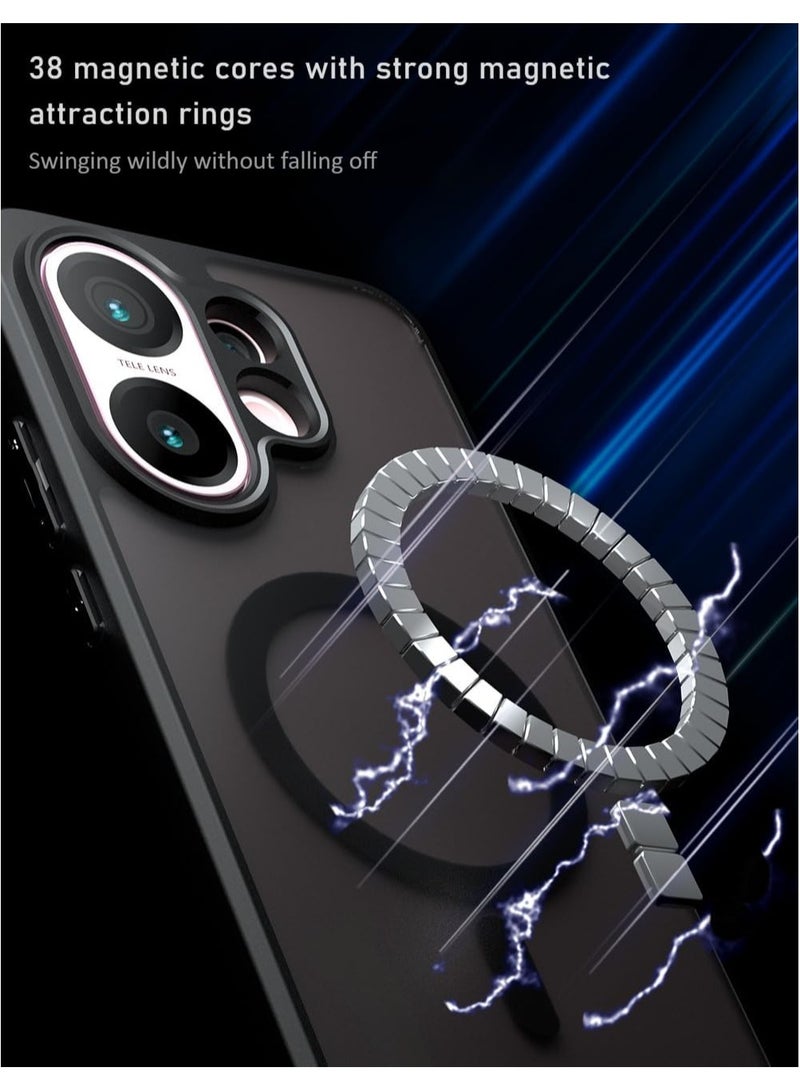 عام غطاء مغناطيسي متوافق مع هاتف Vivo S30 5G - مصنوع من مادة TPU عالية الجودة مع وسادات هوائية في جميع الزوايا، غطاء مقاوم للصدمات والسقوط مع دعم الشحن اللاسلكي - Image 5