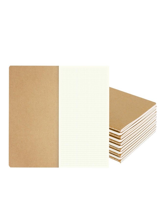 zmybcpack 12 Pack Graph Paper Notebook Journal Notebook Square Grid Paper Notebook for Travelers, Students, Office - Subject Notebooks - A5 Size, 8.26”x5.5”, 64 Square Grid Pages/32 Sheets - Image 1
