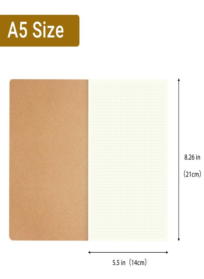 zmybcpack 12 Pack Graph Paper Notebook Journal Notebook Square Grid Paper Notebook for Travelers, Students, Office - Subject Notebooks - A5 Size, 8.26”x5.5”, 64 Square Grid Pages/32 Sheets - Image 2