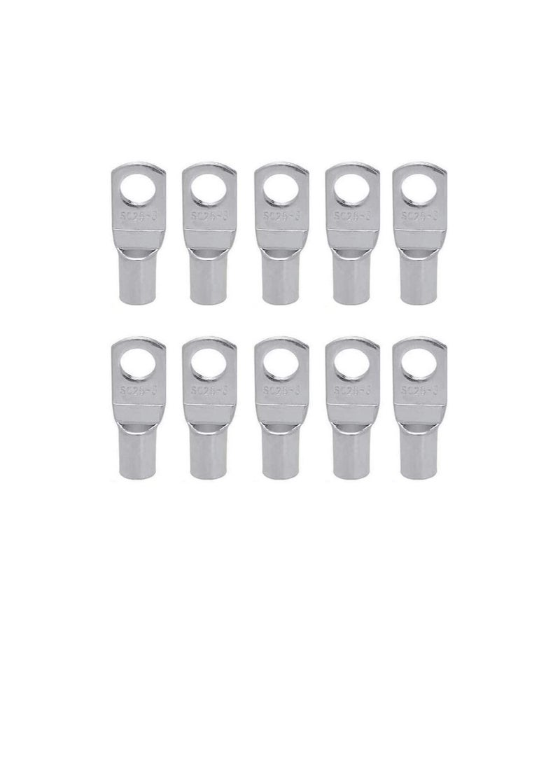 Copper Cable Lugs 10Pcs Set-Wire Terminals, Connector Cable lugs Ring Battery SC Terminals, for Marine, Solar, Automotive, Electric, Home Applications etc (Hole Size 8mm, Cable Size 50mm)  - Image 3
