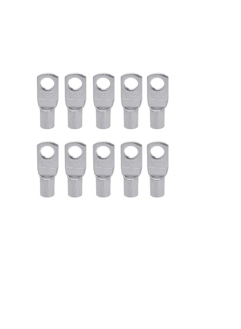 Copper Cable Lugs 10Pcs Set-Wire Terminals, Connector Cable lugs Ring Battery SC Terminals, for Marine, Solar, Automotive, Electric, Home Applications etc (Hole Size 8mm, Cable Size 50mm)  - Image 2