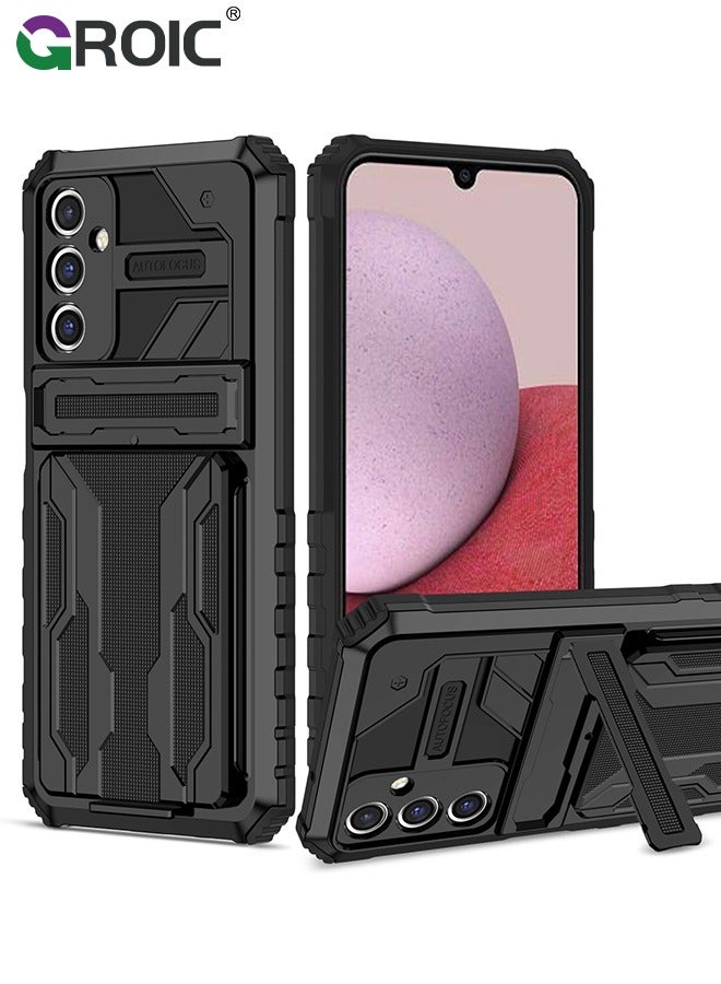GROIC Designed for Samsung Galaxy S24 Plus 6.6" Durable Anti-Drop Mobile Phone Case, Built-in Kickstand with 2 in 1 Detachable Wallet Card Slot with Heavy Duty Protection Shockproof Shell  - Image 1