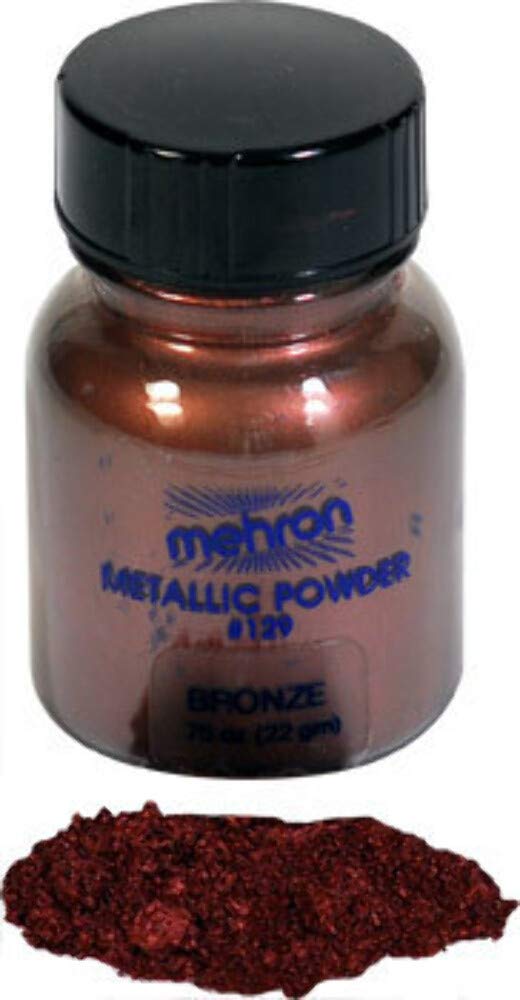 Mehron Glitter Powders Metallic Bronze B 075 oz21 gm
