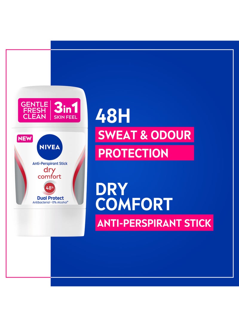 Nivea مضاد تعرق مريح للنساء، عصا سريعة الجفاف - Image 3