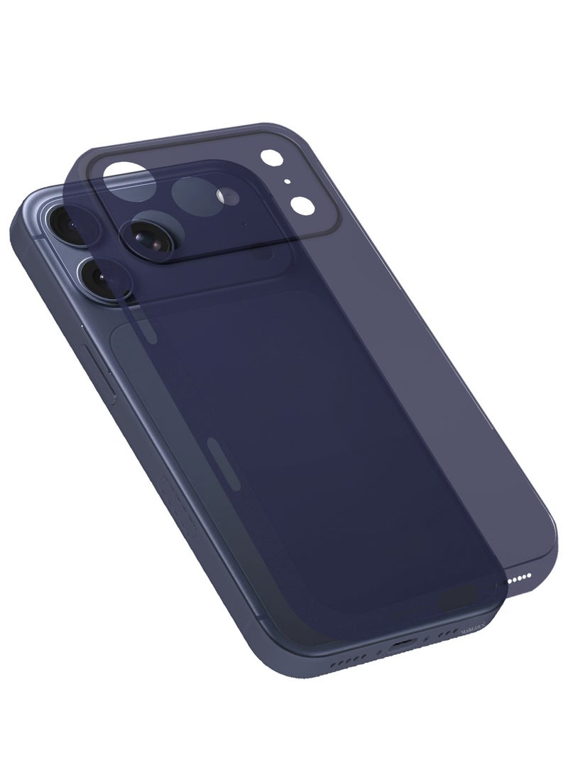 CATANES 2 Packs Air Skin  Case Cover for Apple iPhone 17 Pro  - Sturdy Back Cover - Durable Thin Case - Drop Protection Cover with 3D Screen Protector - Blue - Image 4