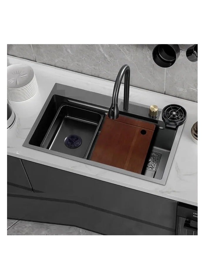 حوض مطبخ سمارت شامل الخلاط والصرف  76 سم فى 45 سم