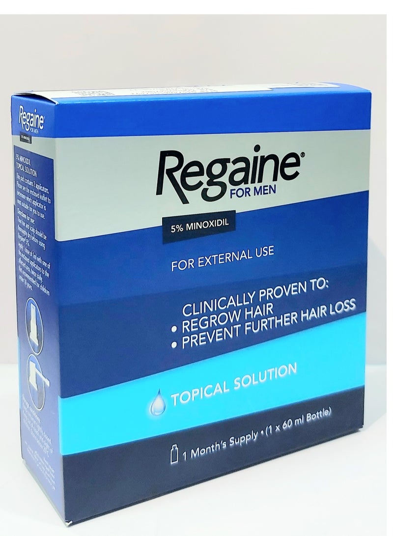 Regaine For Men 5% Minoxidil Topical Solution 60ml  - Image 2